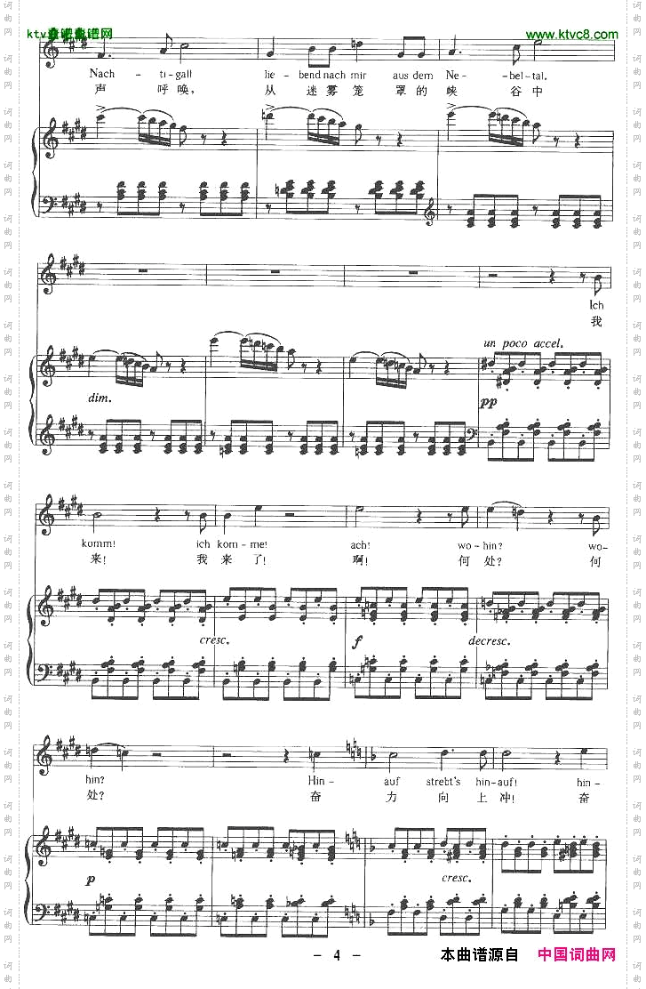 佳尼美德中外文对照版、正谱[奥]