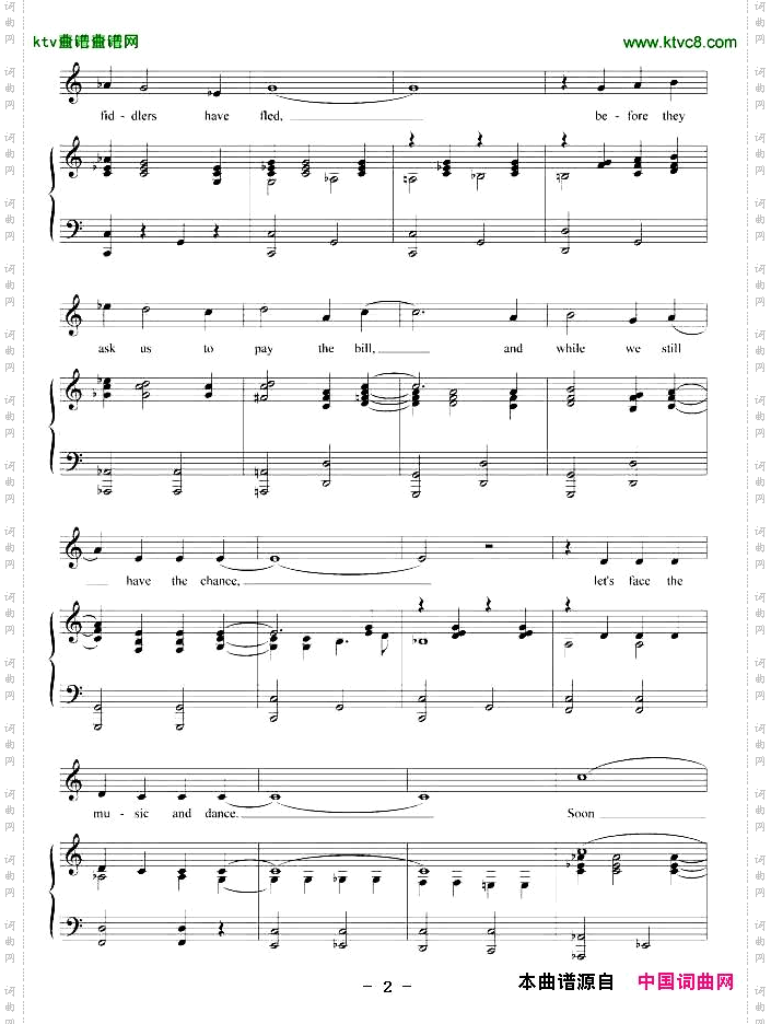 让我们勇敢地跳起舞来正谱[美]