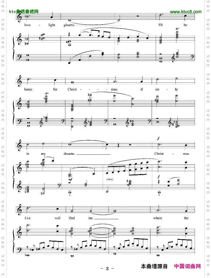 我要回家过圣诞正谱[美]