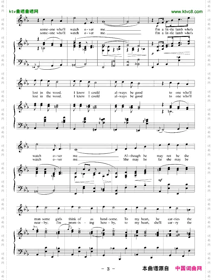 需要有人来照看我正谱[美]