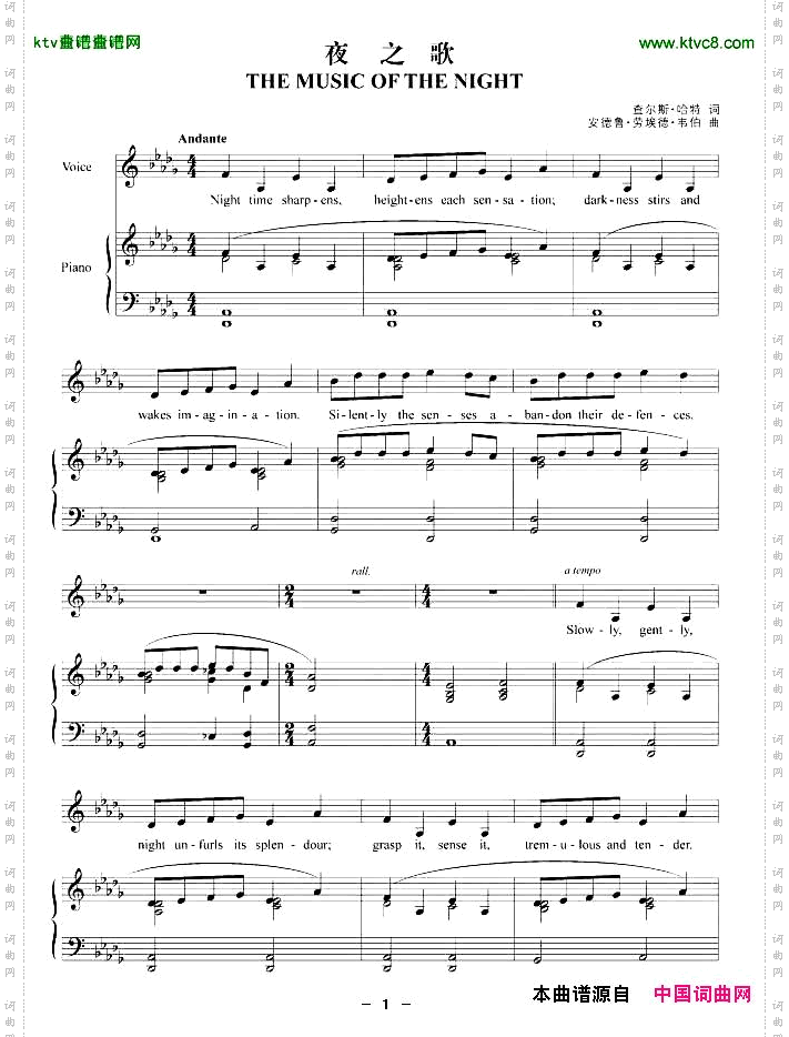 夜之歌正谱[美]