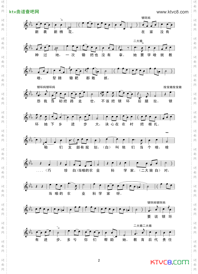 咱们说说知心话线谱