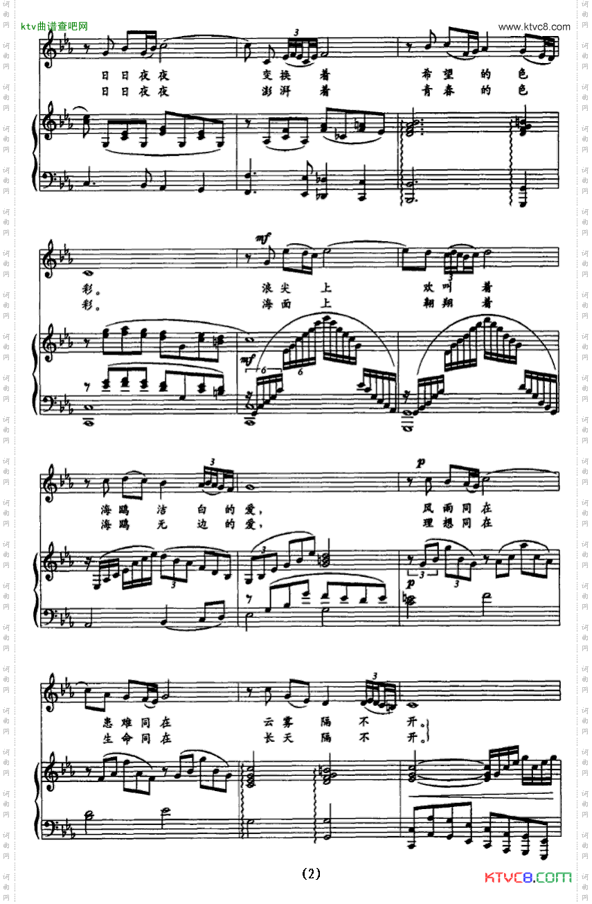 森林大海啊,我是海鸥正谱