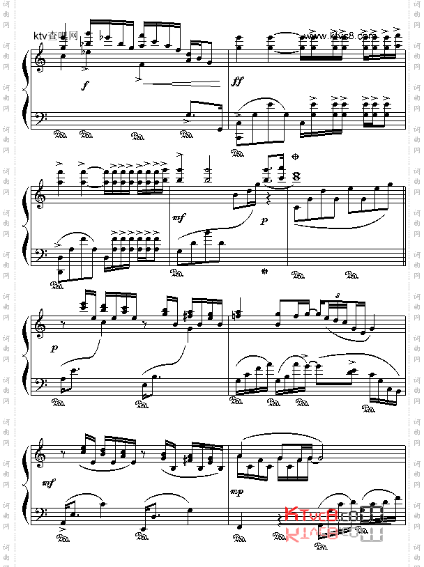 河边的阿蒂丽娜五线谱