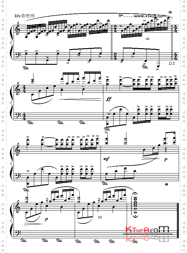 河边的阿蒂丽娜五线谱