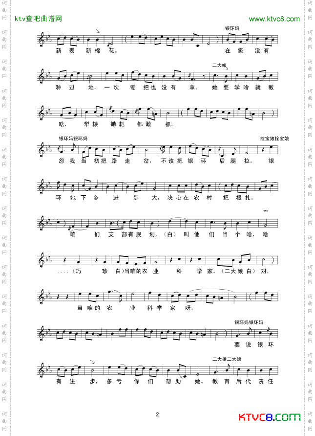 咱们说说知心话线谱