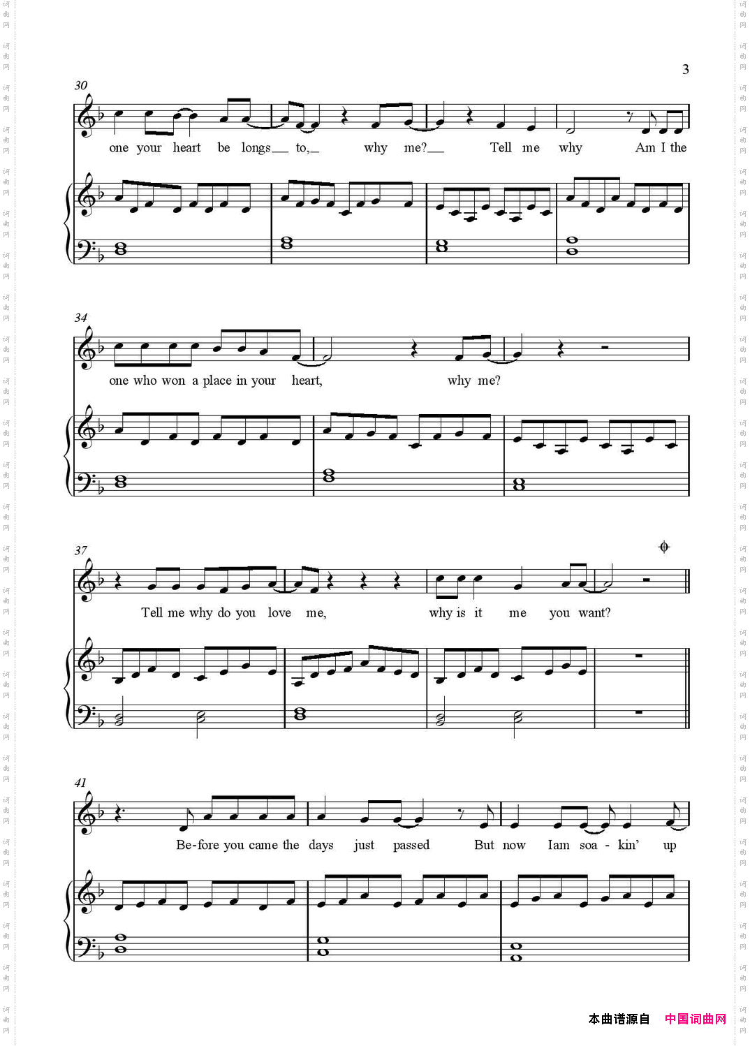 [美]TellMeWhy美国电视连续剧《吸血鬼日记》插曲正谱_[美]Tell Me Why美国电视连续剧《吸血鬼日记》插曲正谱