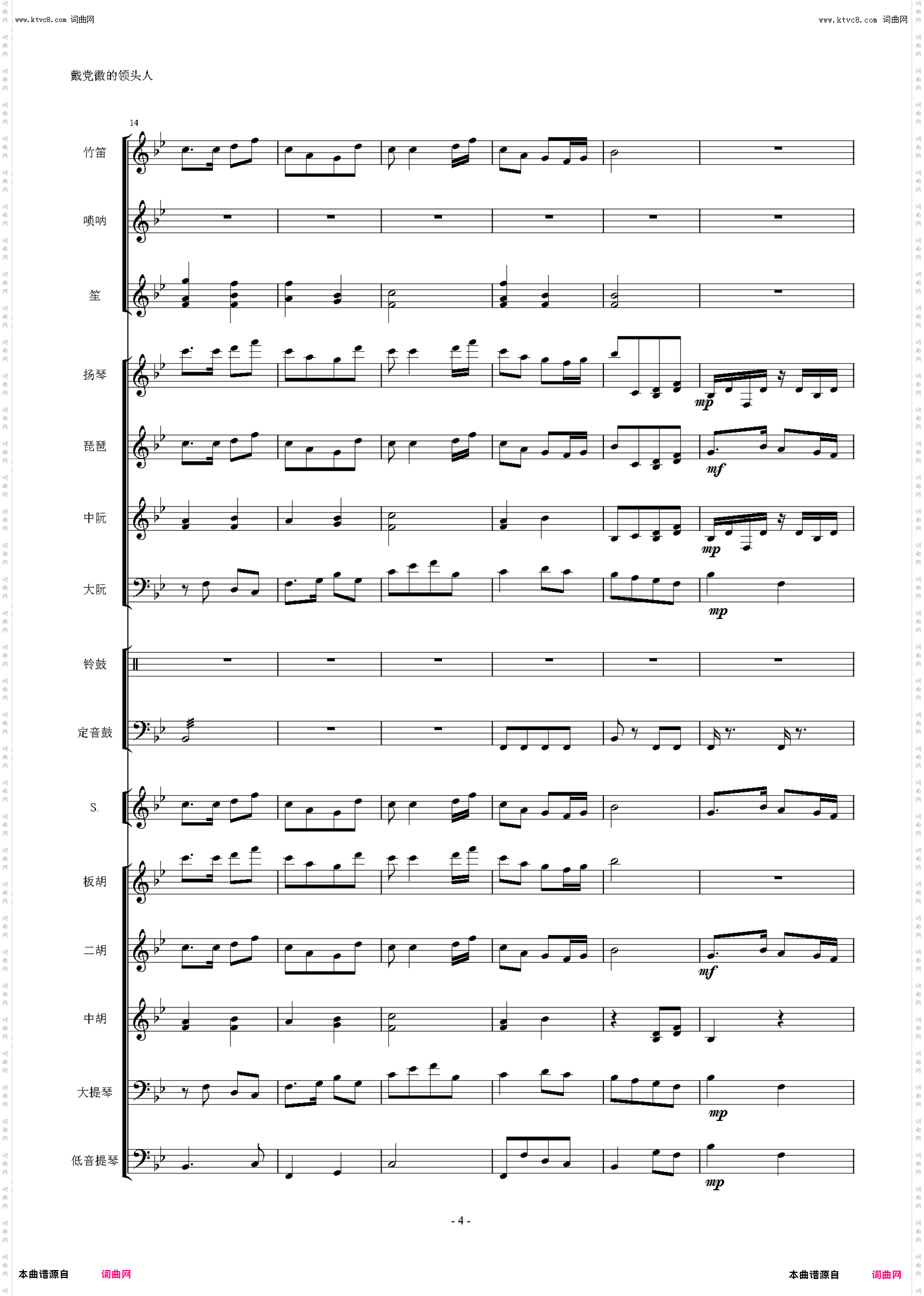 戴党徽的领头人