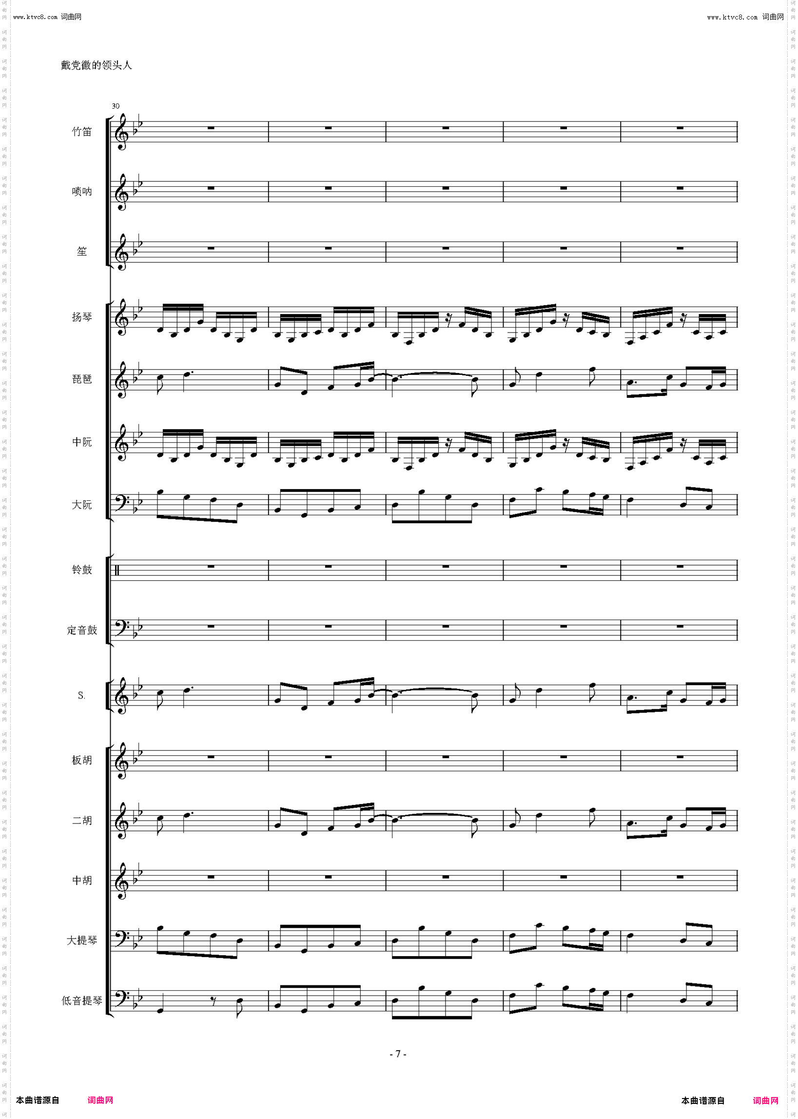 戴党徽的领头人