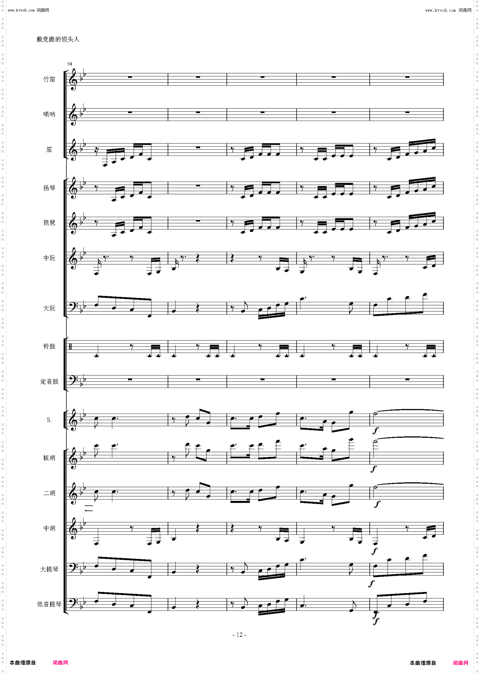 戴党徽的领头人