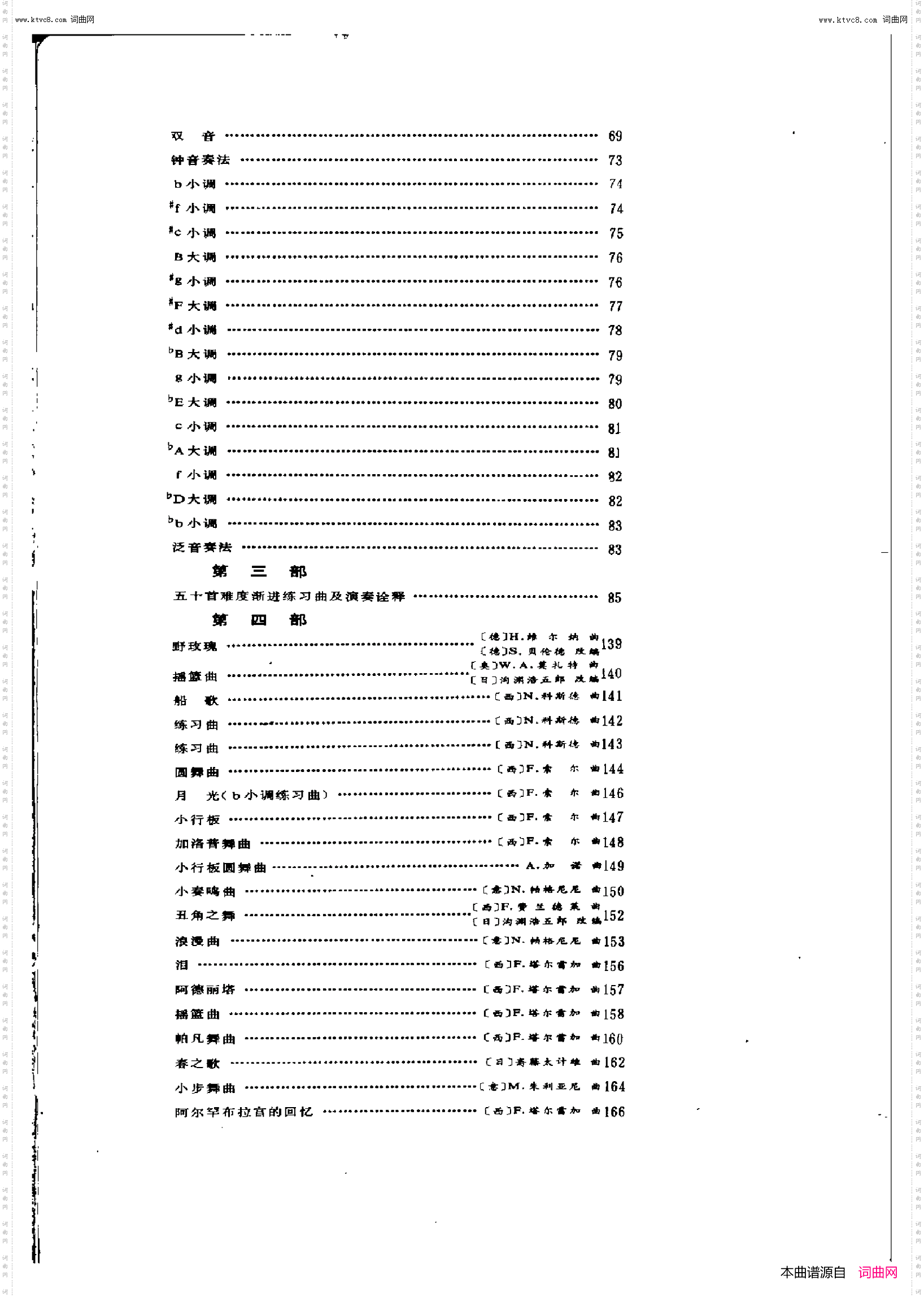 卡尔卡西古典吉他教程
