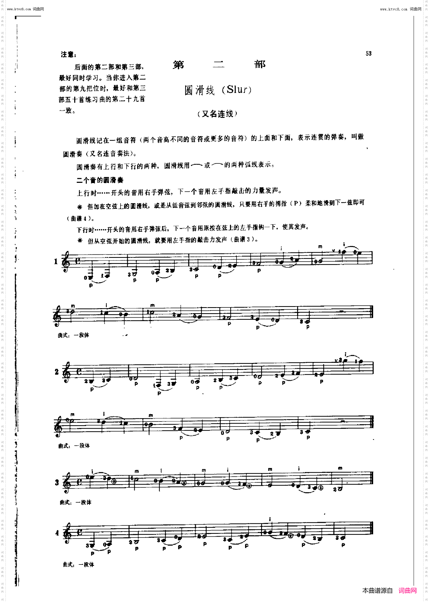 卡尔卡西古典吉他教程