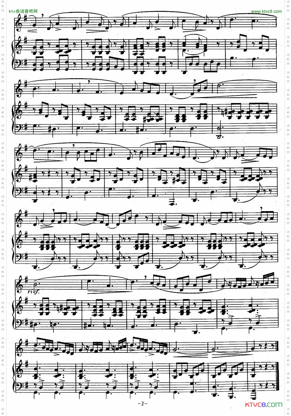 J·孔空中声部练习曲-第12首正谱