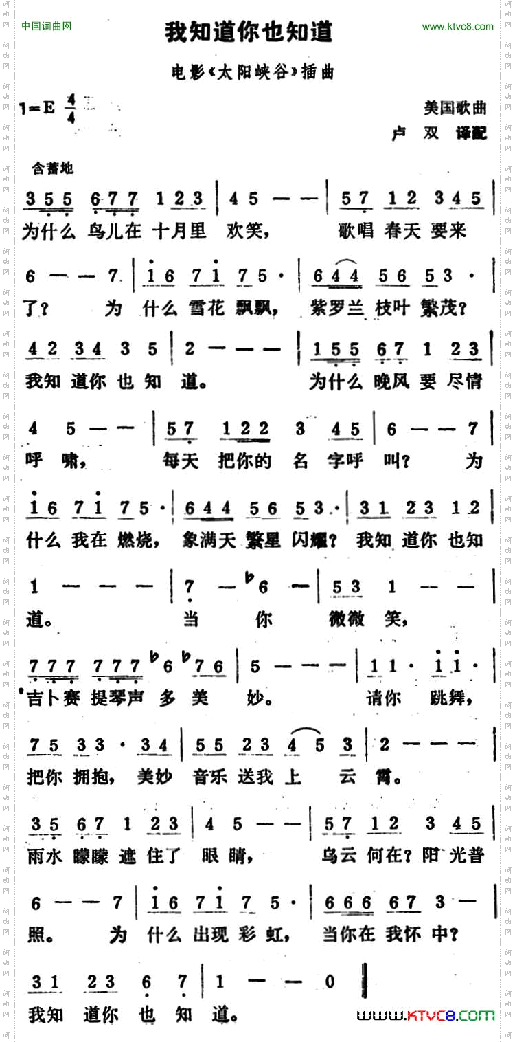 [美]我知道你也知道