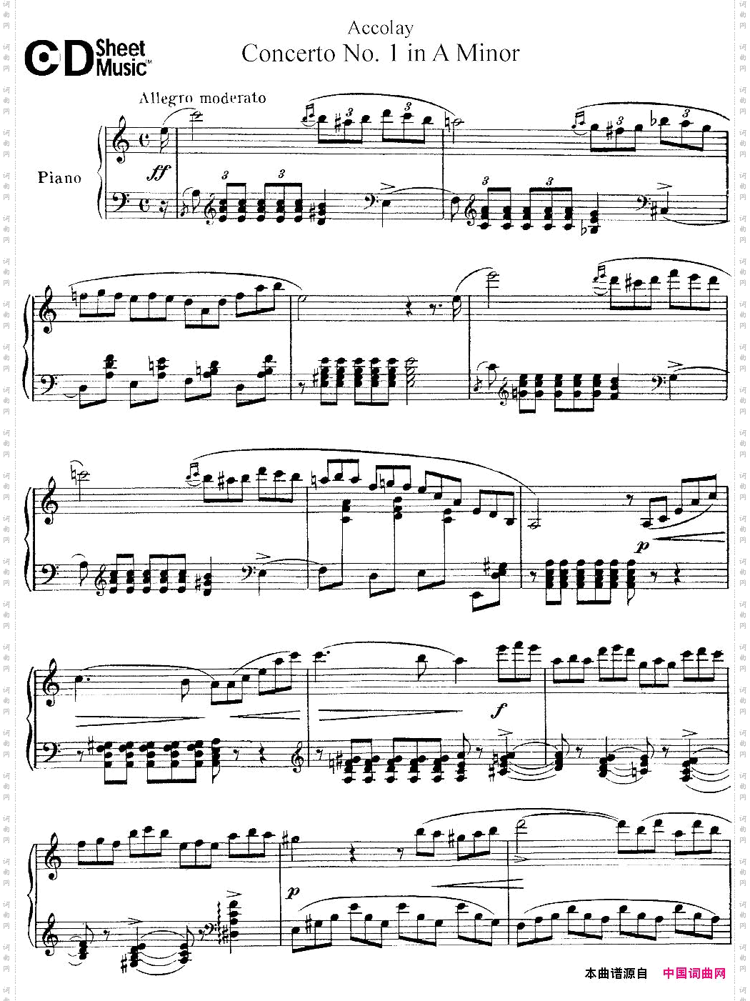 ConcertoNo.1inAMinorA小调小提琴协奏曲、小提琴+钢琴伴奏_Concerto No.1 in A MinorA小调小提琴协奏曲、小提琴+钢琴伴奏