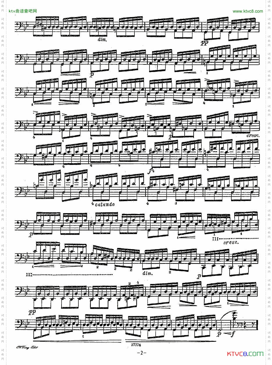 A.Piatti12CapriceOp.25皮阿蒂12首大提琴随想曲第一首