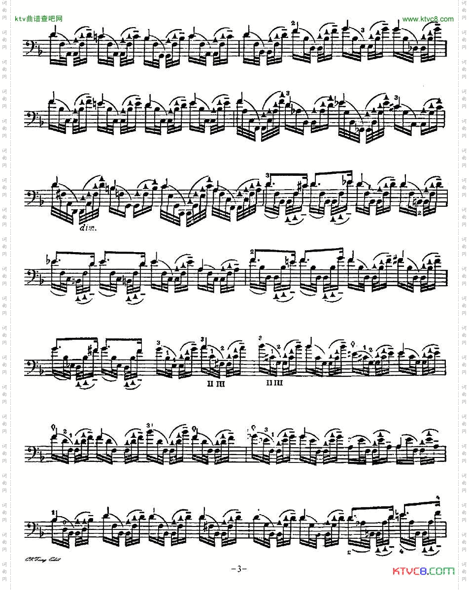 A.Piatti12CapriceOp.25皮阿蒂12首大提琴随想曲第五首
