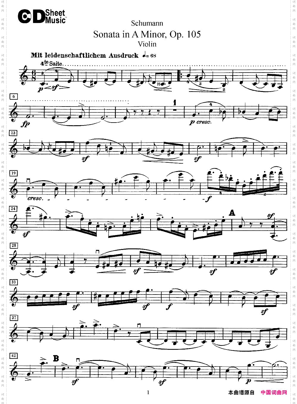 ViolinSonatainAminorOp.105