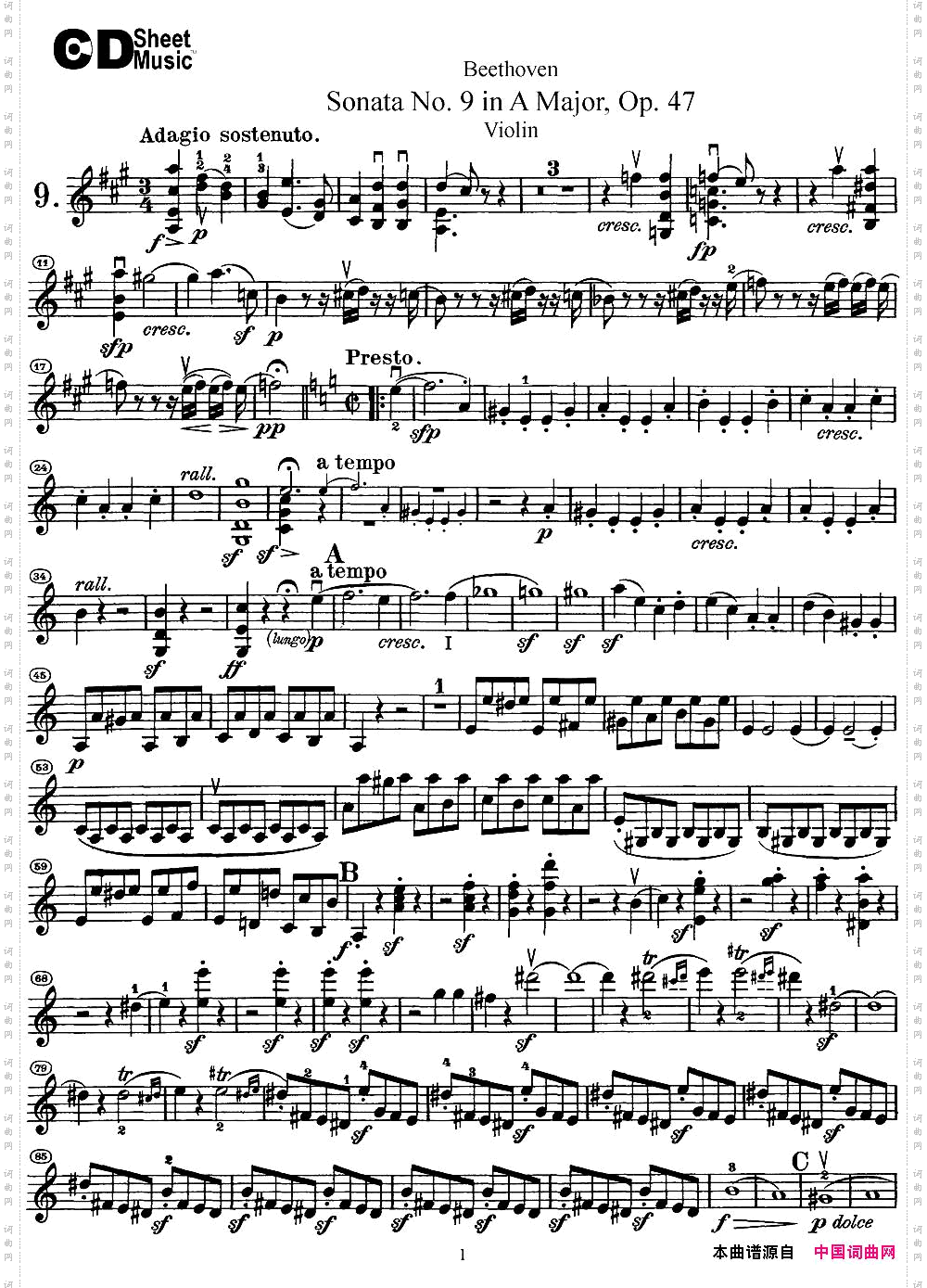 ViolinSonataNo.9inAMajorOp.47