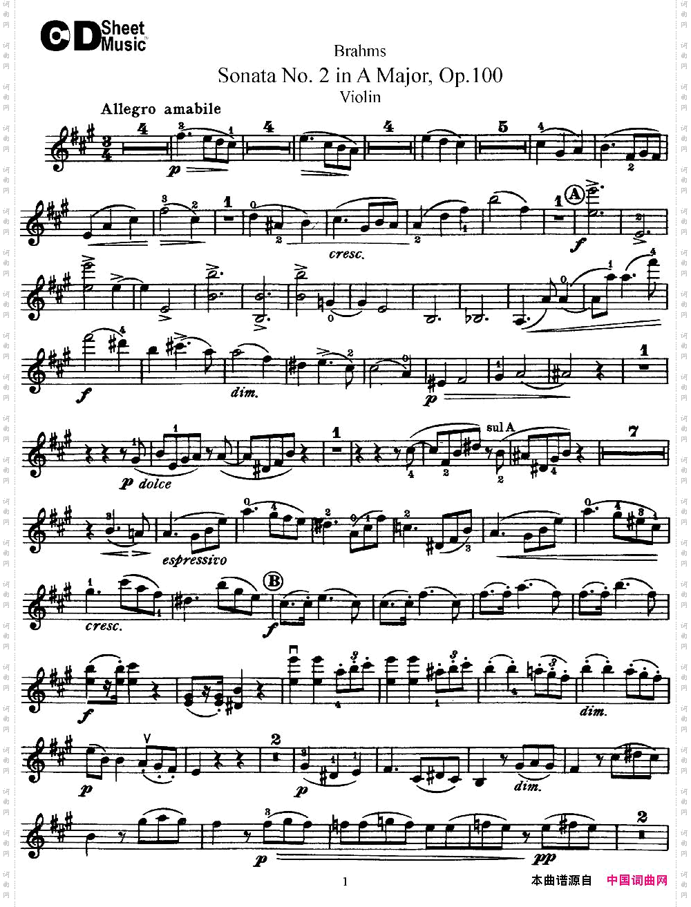 ViolinSonataNo.2inAMajorOp.100