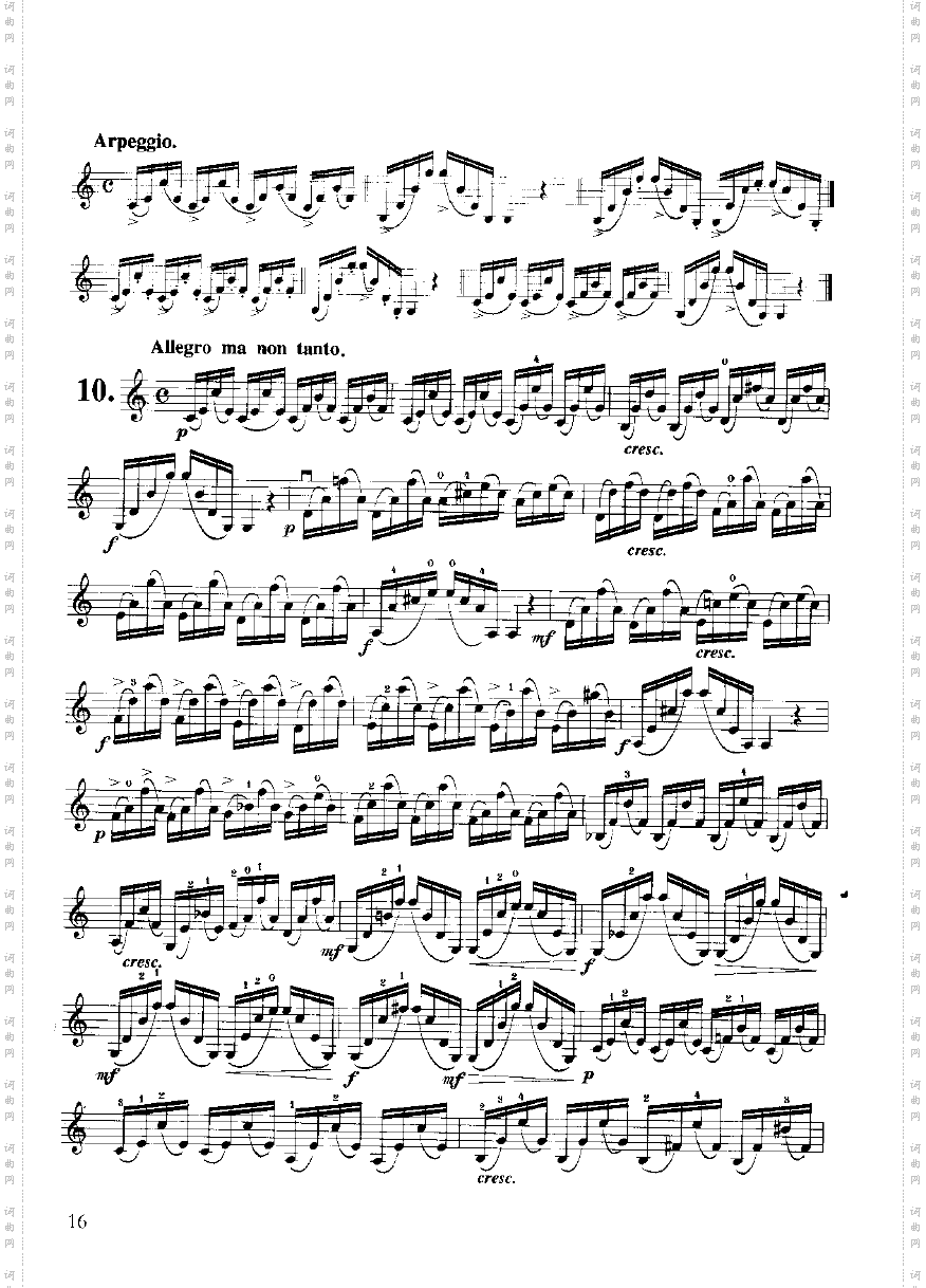 开塞小提琴练习曲36首弦乐类小提琴1-20
