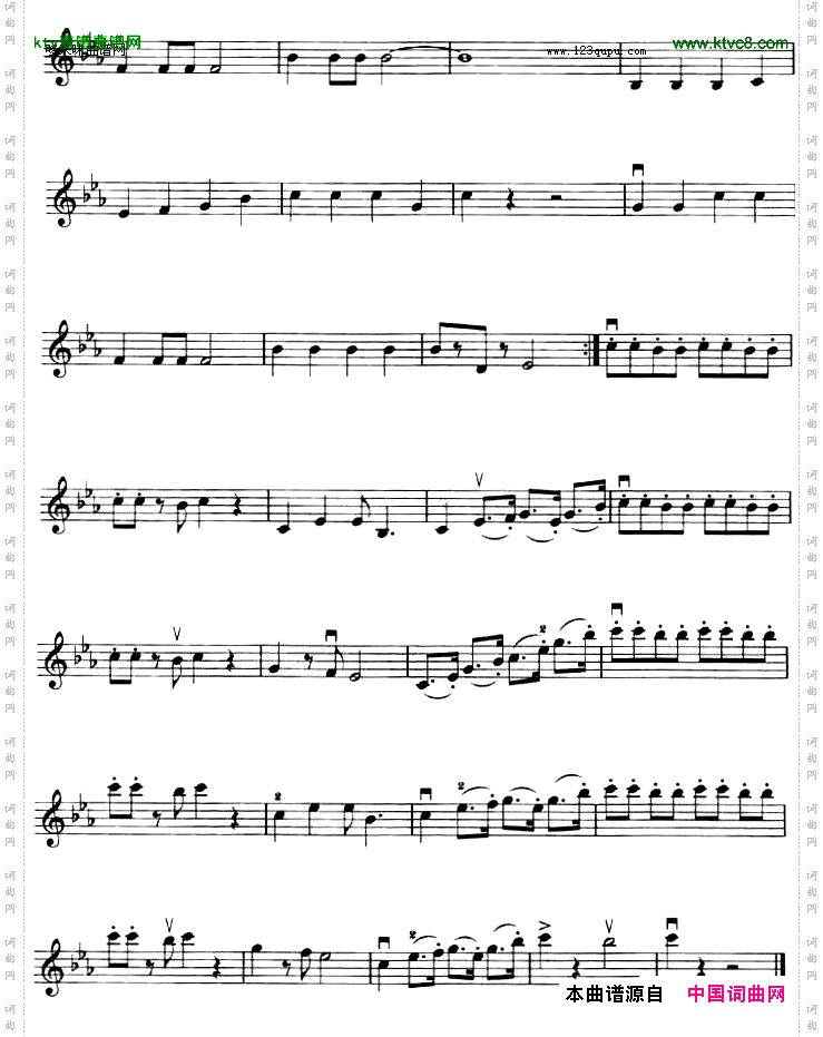 小机灵的歌日本动画片《聪明的一休》主题曲小提琴谱