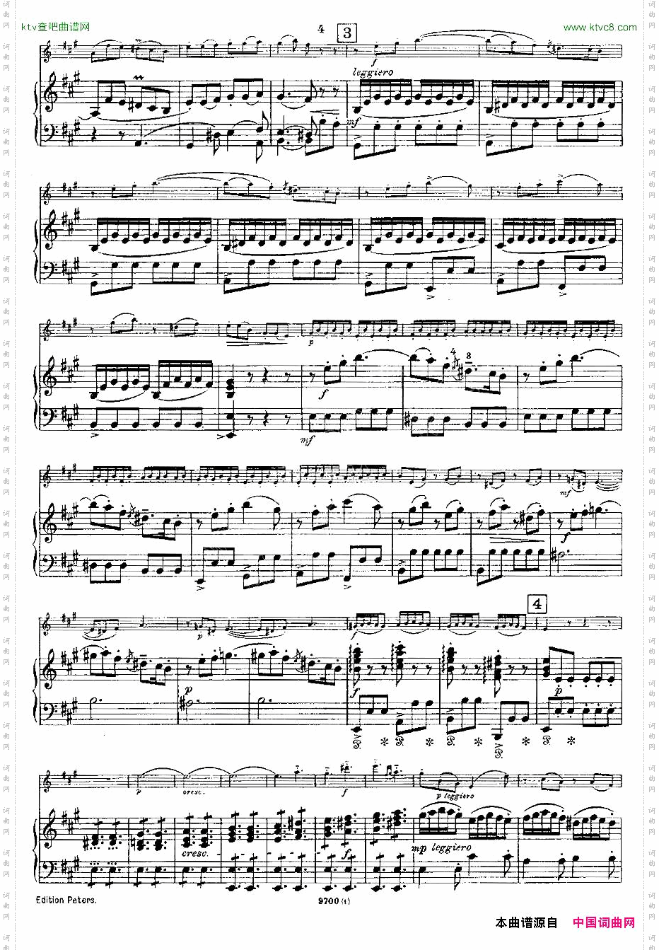 Mozart-ViolinSonataNo.1,KV.305第一小提琴奏鸣曲