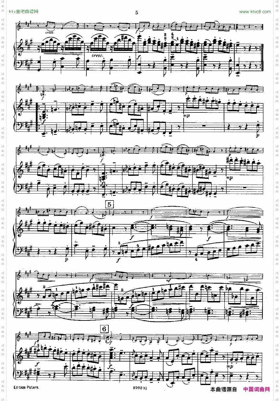 Mozart-ViolinSonataNo.1,KV.305第一小提琴奏鸣曲