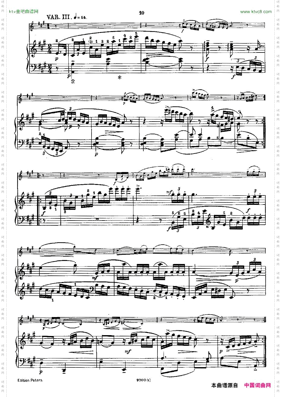 Mozart-ViolinSonataNo.1,KV.305第一小提琴奏鸣曲