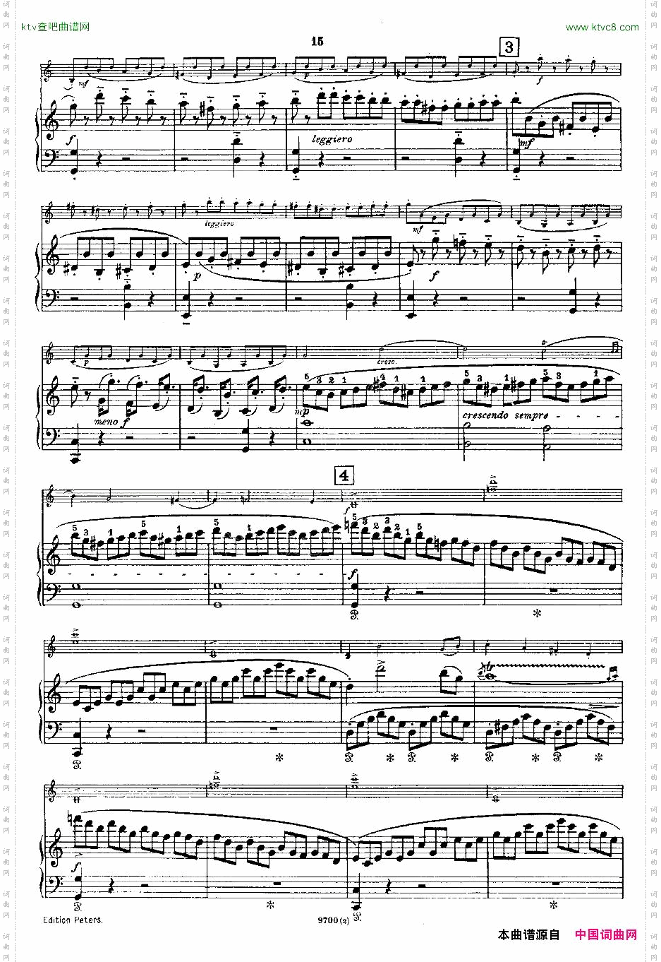 Mozart-ViolinSonataNo.2,KV.303第二小提琴奏鸣曲