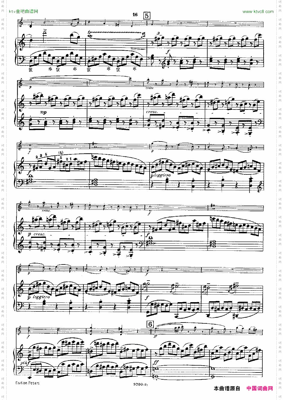 Mozart-ViolinSonataNo.2,KV.303第二小提琴奏鸣曲