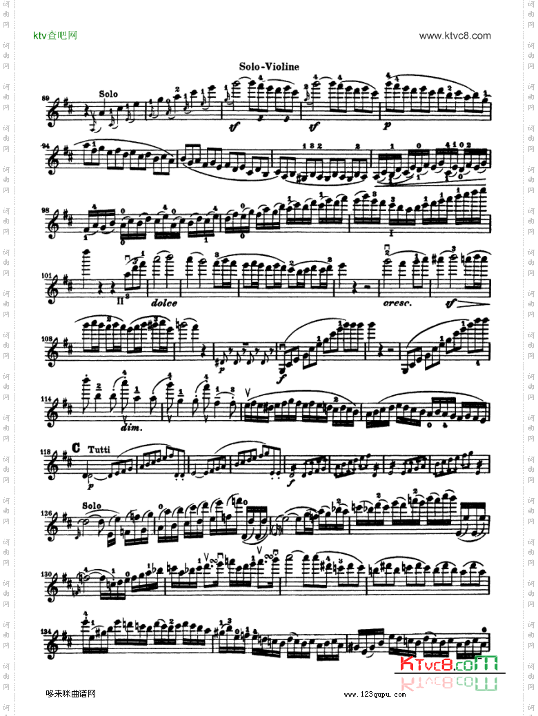 贝多芬小提琴协奏曲konzertfurvioline