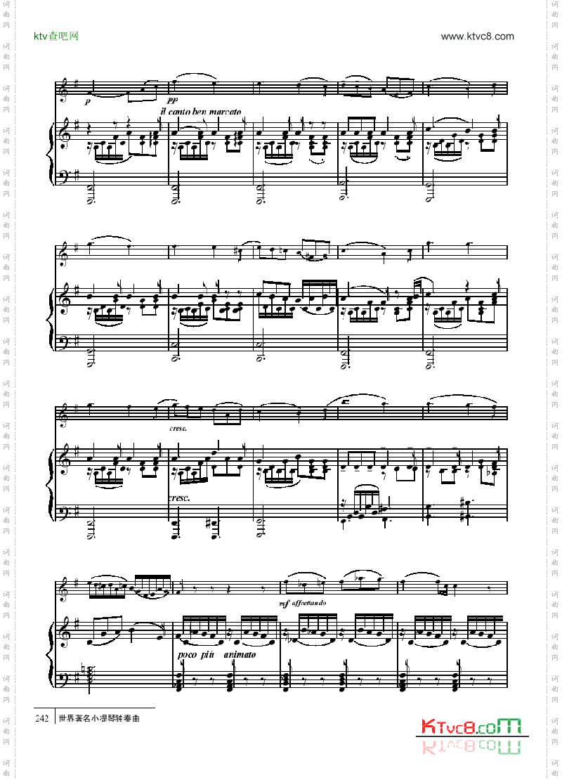 天使小夜曲-钢伴谱弦乐类小提琴