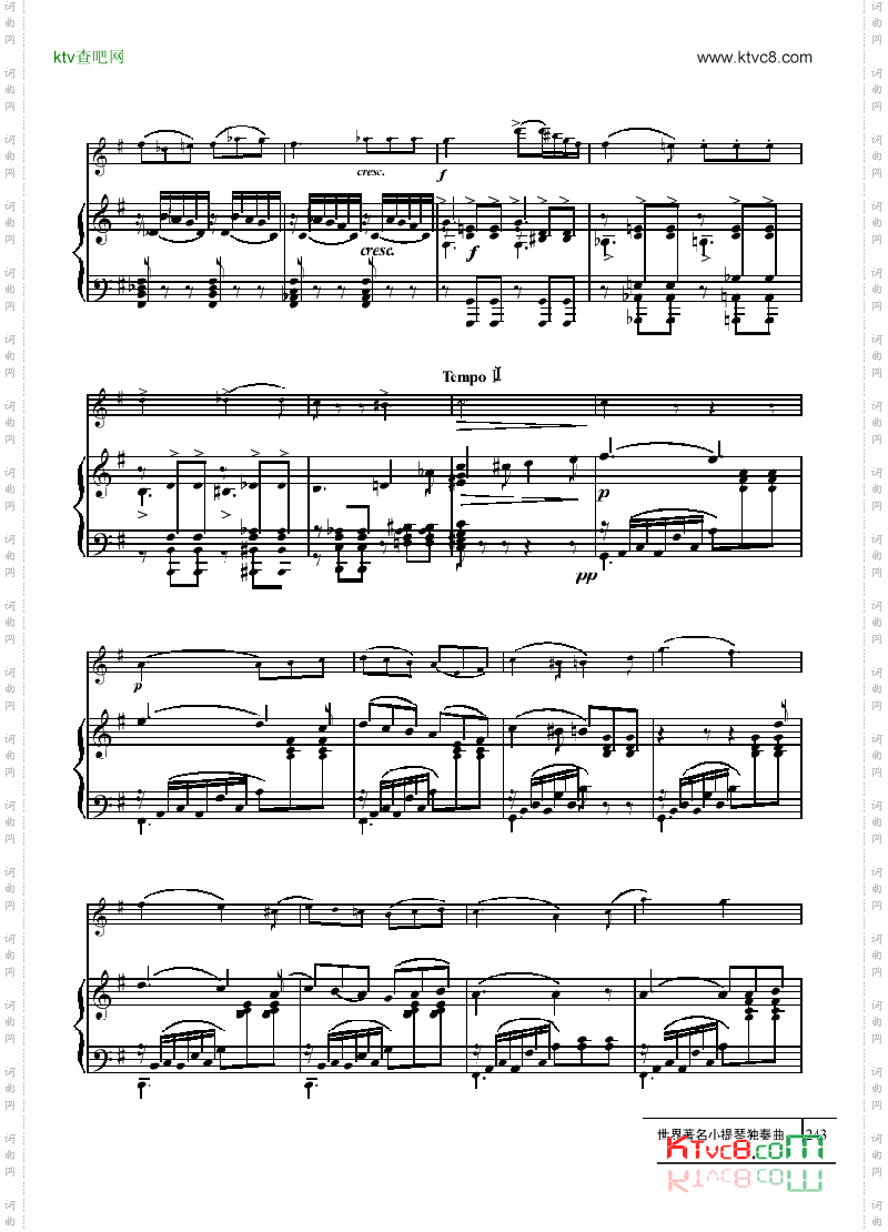 天使小夜曲-钢伴谱弦乐类小提琴