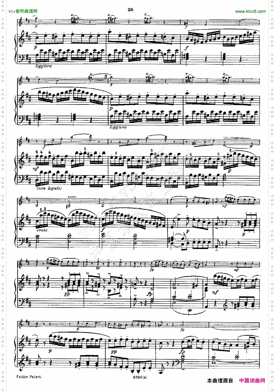 Mozart-ViolinSonataNo.3,KV.306第三小提琴奏鸣曲