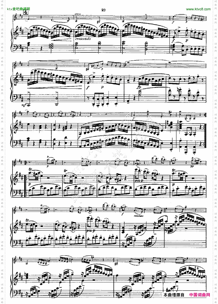 Mozart-ViolinSonataNo.3,KV.306第三小提琴奏鸣曲