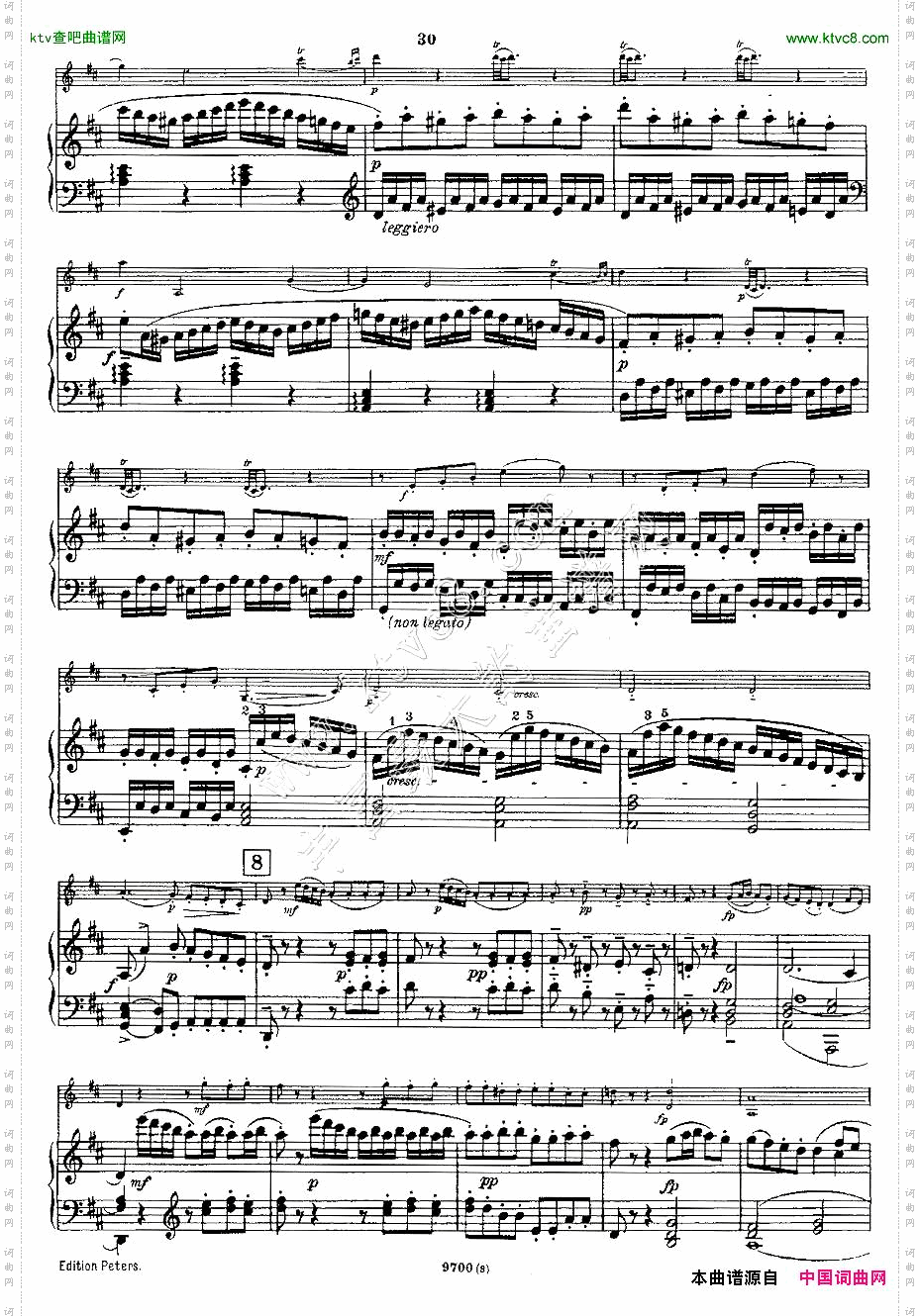 Mozart-ViolinSonataNo.3,KV.306第三小提琴奏鸣曲