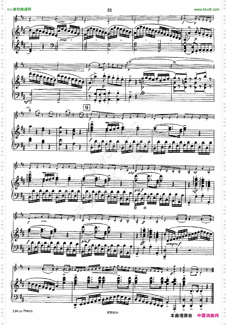 Mozart-ViolinSonataNo.3,KV.306第三小提琴奏鸣曲