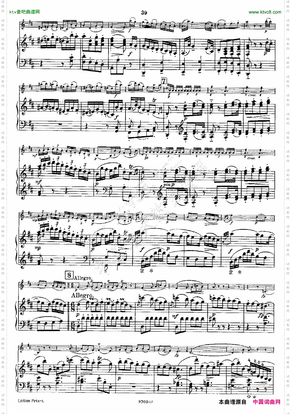 Mozart-ViolinSonataNo.3,KV.306第三小提琴奏鸣曲