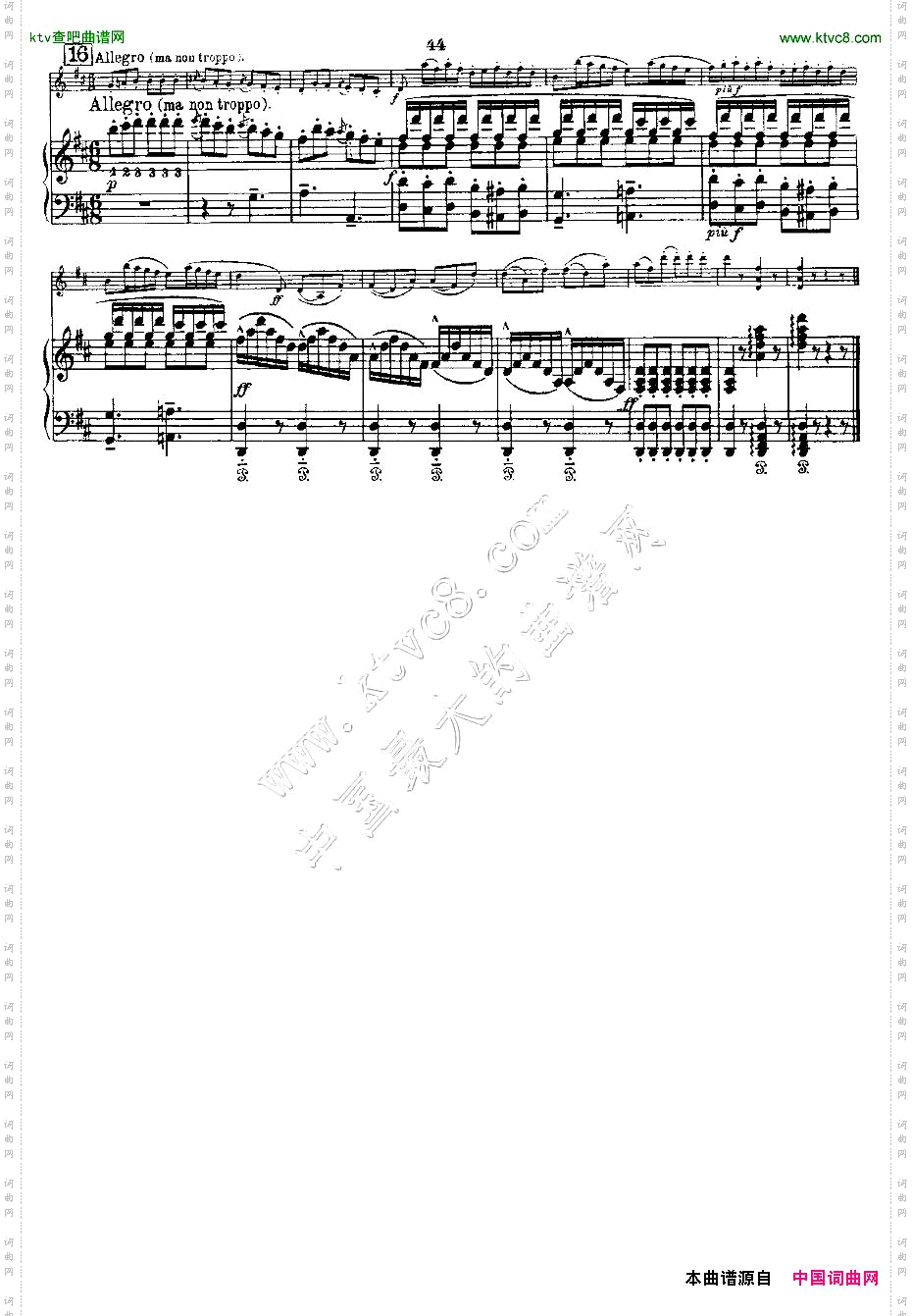 Mozart-ViolinSonataNo.3,KV.306第三小提琴奏鸣曲