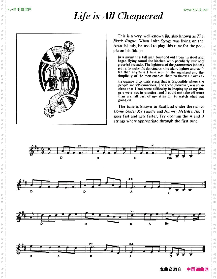 LifeisAllChequered爱尔兰民歌