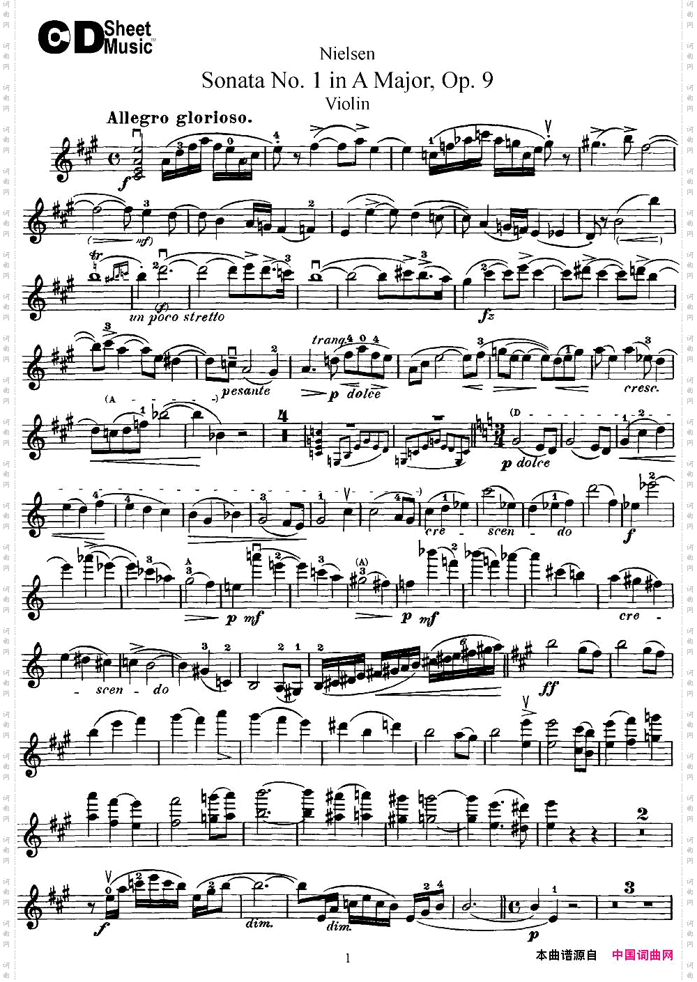 ViolinSonataNo.1inAMajorOp.9