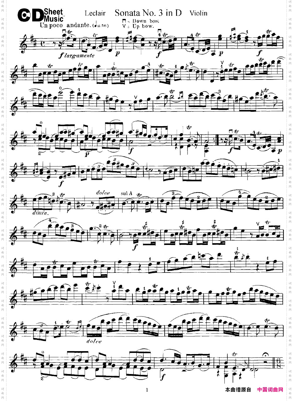 ViolinSonataNo.3InDMajor