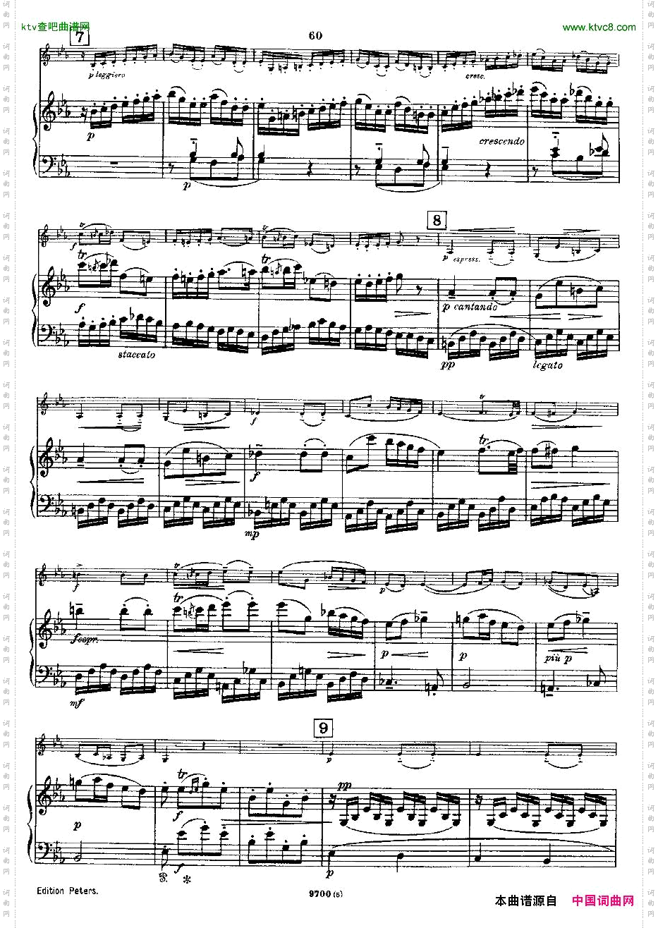 Mozart-ViolinSonataNo.5,KV.302第五小提琴奏鸣曲