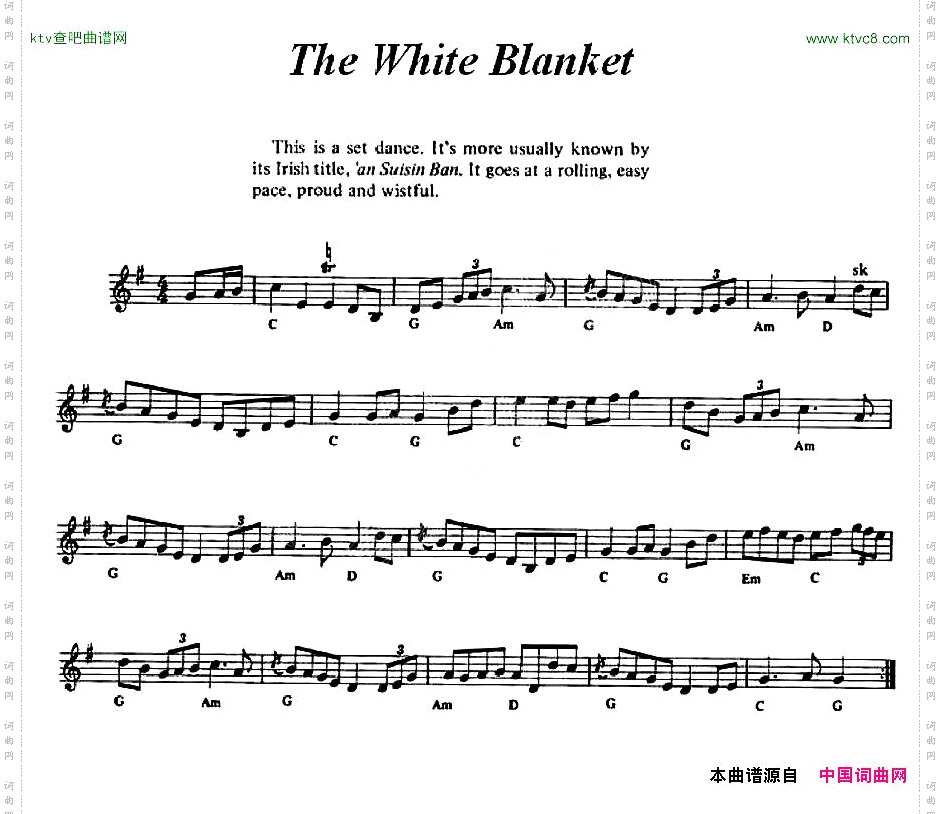 TheWhiteBlanket爱尔兰民歌