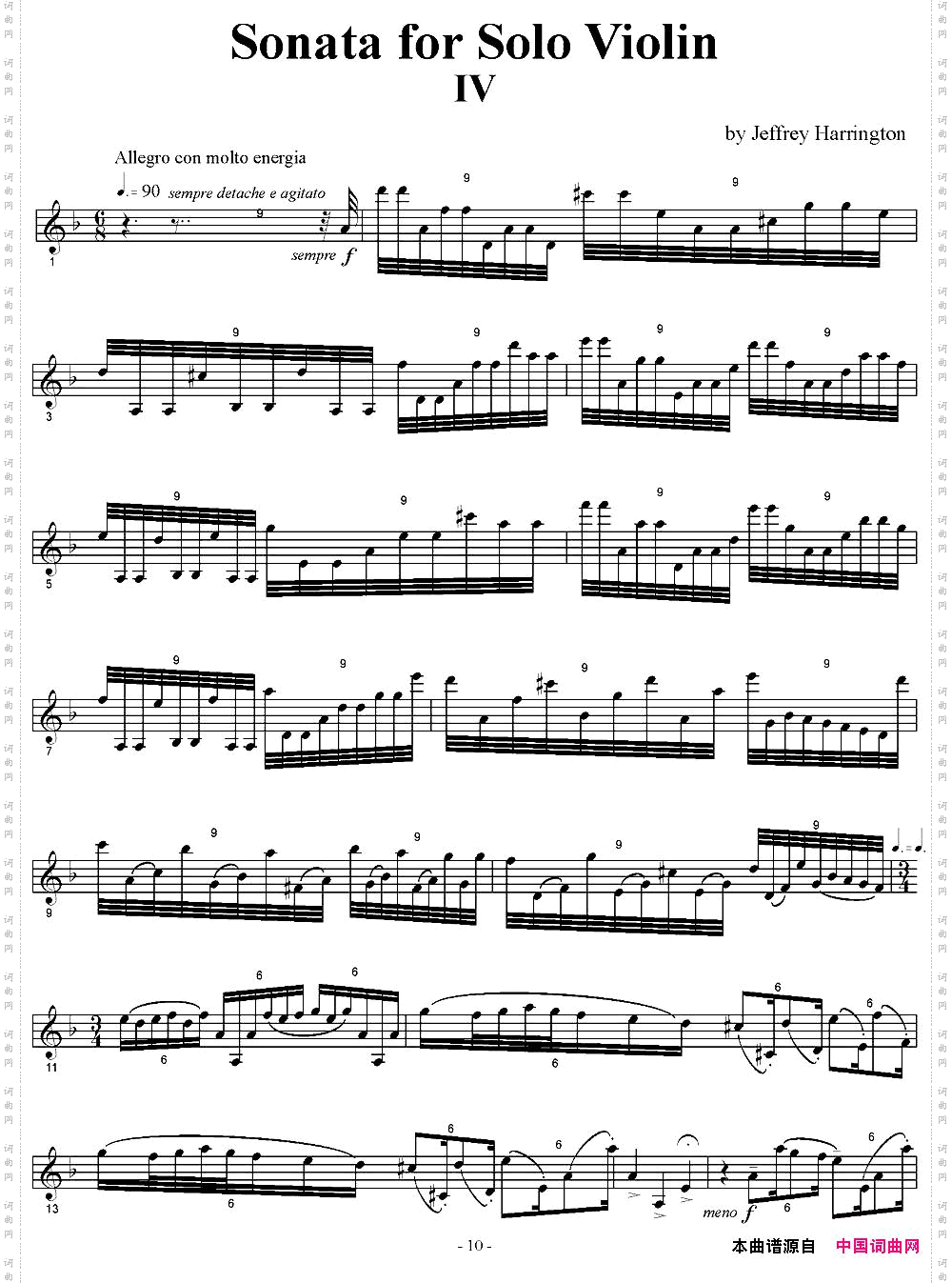 SonataforSoloviolin小提琴奏鸣曲、IV_Sonata for Solo violin小提琴奏鸣曲、IV