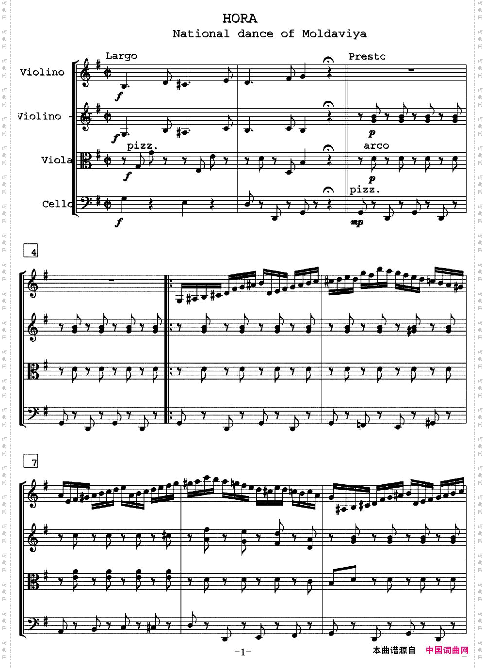 HORANationaldanceofMoldaviya霍拉舞曲、四重奏_HORA National dance of Moldaviya霍拉舞曲、四重奏