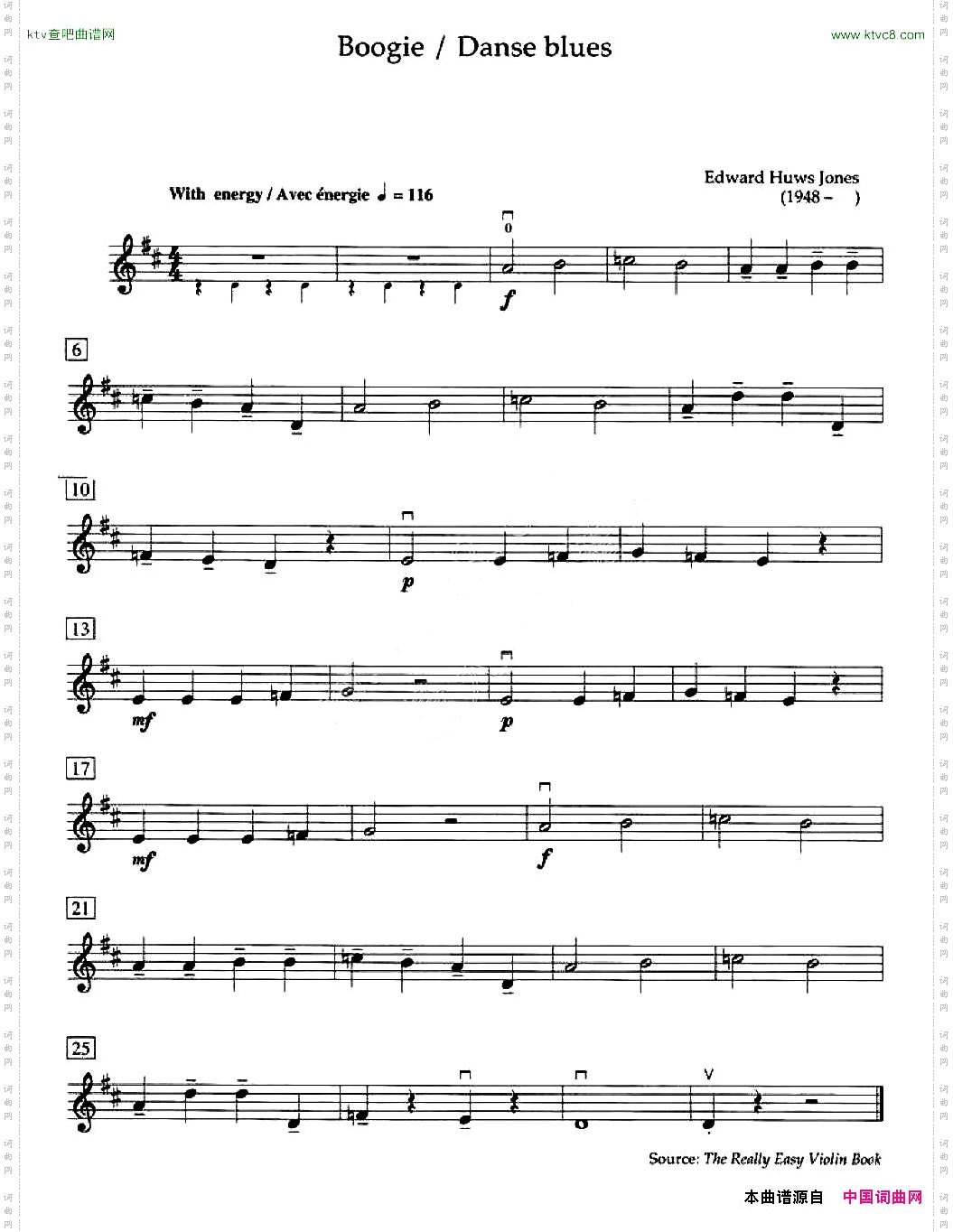 Boogie/Danseblues加拿大小提琴考级·预备级
