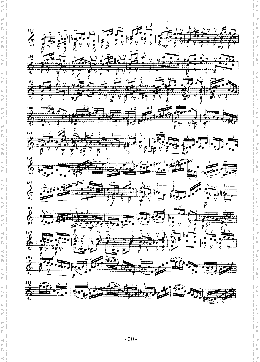 六首无伴奏奏鸣曲及组曲—独奏弦乐类小提琴