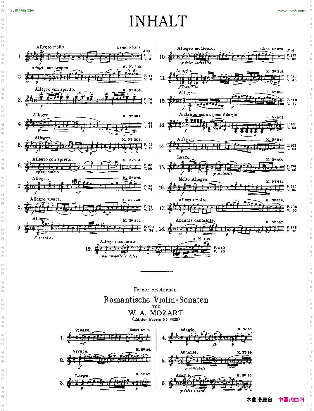 Mozart-ViolinSonataNo.4,KV.304第四小提琴奏鸣曲